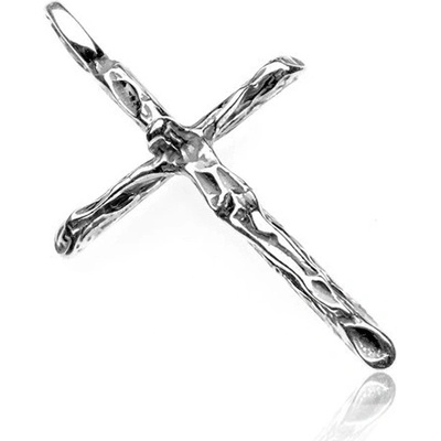 Šperky eshop Přívěsek ze stříbra 925 ukřižovaný Kristus starožitný styl O15.15