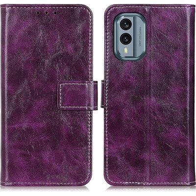 VSECHNONAMOBIL 53974 RETRO Peněženkový obal Nokia X30 fialový – Zboží Živě