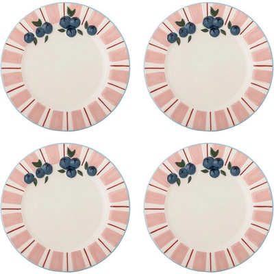 Bloomingville Розови/кремави десертни глинени чинии в комплект 4 бр. ø 20, 5 cm Carry - Bloomingville (82063201)