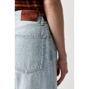 Calvin Klein Jeans дънки wide leg дамски (LV047F737G)