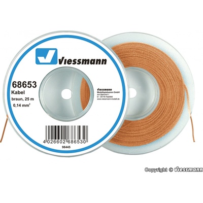 Viessmann Kabel na cívce hnědý 25 m 68653