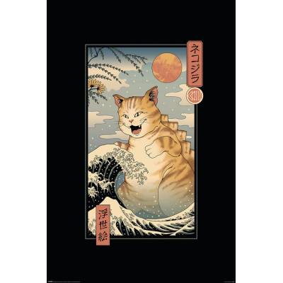 Plagát, Obraz - Vincent Trinidad - Catzilla Ukiyoe, 61 × 91.5 cm