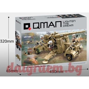 Image 1 of Qman Конструктор QMAN 21027 Германско оръдие 88mm FlaK (Q21027)