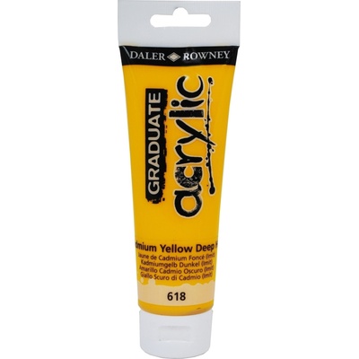 Daler-Rowney Graduate АКРИЛНА боя Cadmium Yellow Deep Hue 120 ml 1 бр (123120618)