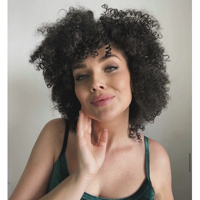 Amelia kučeravá parochňa tmavohnedá