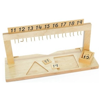 Montessori stojan na perlový materiál 11-19