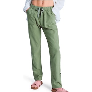 Roxy Дамски ежедневен панталон Roxy Women's On The Seashore Linen Cargo Trousers Casual trousers - Oil Green (107-1588-1012)