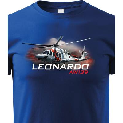 Dětské tričko Leonardo AW139 ModráCanvas Dětské tričko Bezvatriko.cz 3235