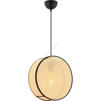 ASIR GROUP Пендел на кабел BIG DRUM 1xE27/60W/230V бежов/черен (AS2590)