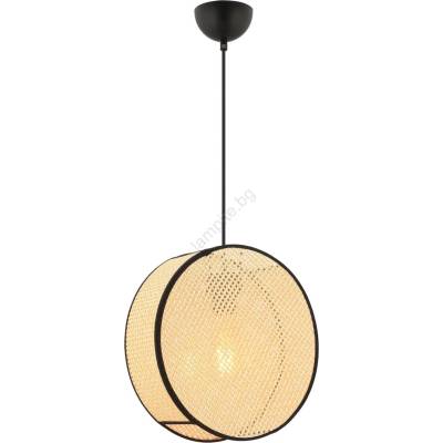 ASIR GROUP Пендел на кабел BIG DRUM 1xE27/60W/230V бежов/черен (AS2590)