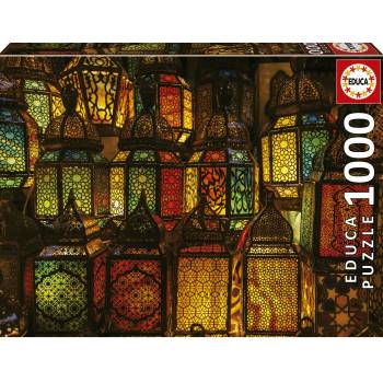 Image 1 of Educa Пъзел Educa от 1000 части - Колаж от фенери (EDU19668)
