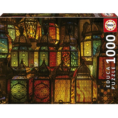 Educa Пъзел Educa от 1000 части - Колаж от фенери (EDU19668)