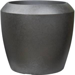  Саксия от полирезин, 33, 5 × 33, 5 × 30, 5 см, античен калай