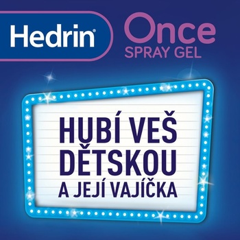 Hedrin Once gel ve spreji hubí vši do 15 min 100 ml