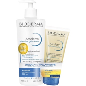 BIODERMA Atoderm Комплект - Гел-крем и Душ олио, 500 + 100 ml