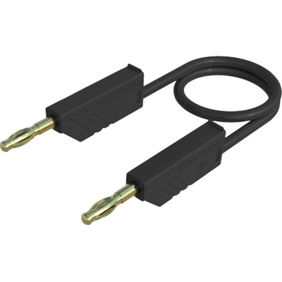 Hirschmann Test & Measurement MLN 150/2,5 SW měřicí kabel lamelová zástrčka 4 mm lamelová zástrčka 4 mm 1.50 m černá 1 k
