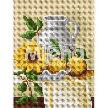 Image 1 of Milena Style Натюрморт с ябълки - гоблен с щампа без конци