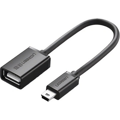 Ugreen US249, USB zásuvka – miniUSB OTG černý