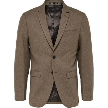 SELECTED Сако Selected Slim-Mark blazer - Brown (Light Brown Melange)