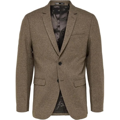SELECTED Сако Selected Slim-Mark blazer - Brown (Light Brown Melange)
