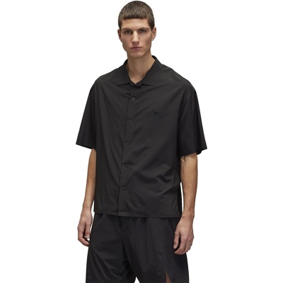Y3 Риза Y3 Men's Ultralight Woven Short-Sleeve Plain Shirt - Black