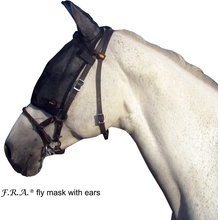 Cavallo maska proti hmyzu jezdecká s ochranou uší černá