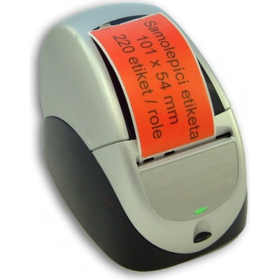 Můj-toner Etikety / Štítky Seiko SLP Label 54x101mm, červené, SLP-SRL, SLP-RSRL, 220ks - kompatibilní