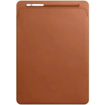 Apple Leather Sleeve - оригинален кожен калъф, тип джоб и отделение за Apple Pencil за iPad Pro 12.9 (2015), iPad Pro 12.9 (2017) (тъмнокафяв)