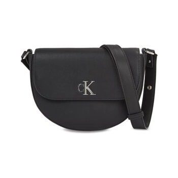 Calvin Klein Дамска чанта Minimal Monogram Saddle Bag22 T K60K611961 Черен (Minimal Monogram Saddle Bag22 T K60K611961)