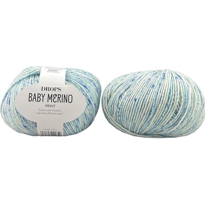 Drops Baby Merino print 100 kouzlo mořské víly