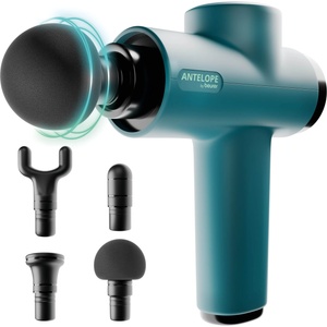 Beurer Antelope BOOM Massage Gun - compact massage device with 4 attachments - muscle massager with 5 intensity levels & rechargeable battery. - 10346 (10346)