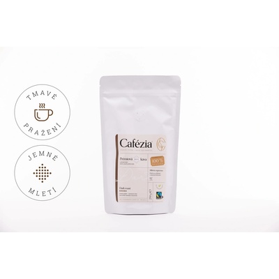 Cafézia Dark Roast mletá Espresso tmavě pražená BIO 250 g