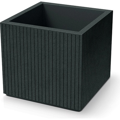 Prosperplast Kvetináč CORO SQUARE 48 cm - tmavosivá