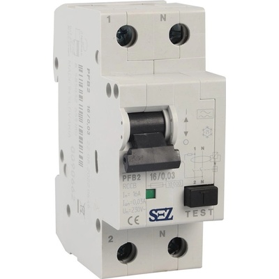 SEZ Krompachy Prúdový chránič PFB2 16/0,03, 16 A, 230 V, PFB2 16/0,03
