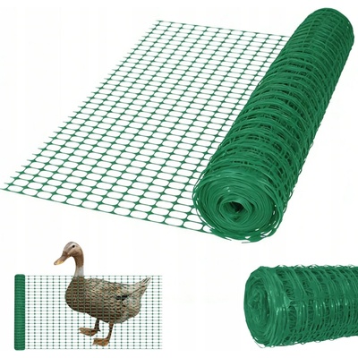 ZELENÁ PLASTOVÁ ZAHRADNÍ SÍŤ PRO DRŮBEŽ 1x30m
