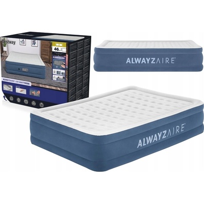 BESTWAY AlwayzAire Queen Nafukovací postel s vestavěnou pumpou, 203 x 152 x 46 cm 67624