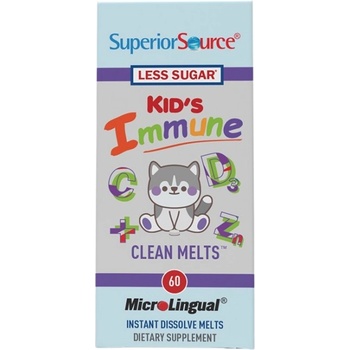 Image 1 of SuperiorSource Kid's Immune | C + D3 + Zinc [60 Подезични таблетки ]