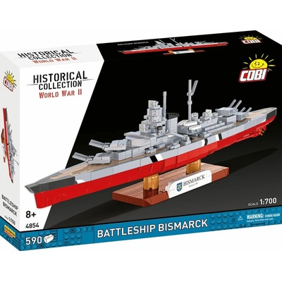 Cobi 4854 II WW Battleship Bismarck, 1:700, 590 k – Zboží Mobilmania