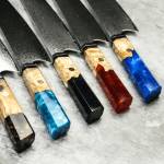 Chefsblade Кухненски нож Chefsblade от японска стомана VG10 ламинат дамаск - Kiritsuke 15.5см. CB 100099
