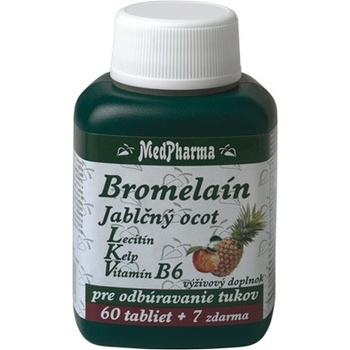 MedPharma Bromelain + jablečný ocet + lecitin 67 tabliet