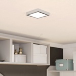 EGLO 901765 - LED таванно осветително тяло за баня FUEVA LED/7W/230V 15x15 cm IP44 хром (EG901765)