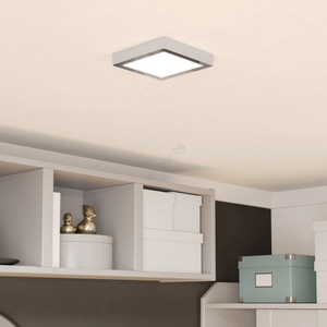 EGLO 901765 - LED таванно осветително тяло за баня FUEVA LED/7W/230V 15x15 cm IP44 хром (EG901765)