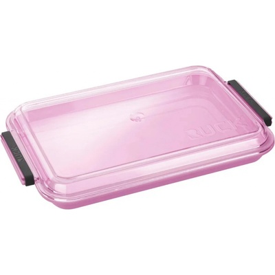 RUCK Tácek na nástroje s víkem a gumou 17 x 26 x 1,8cm růžový