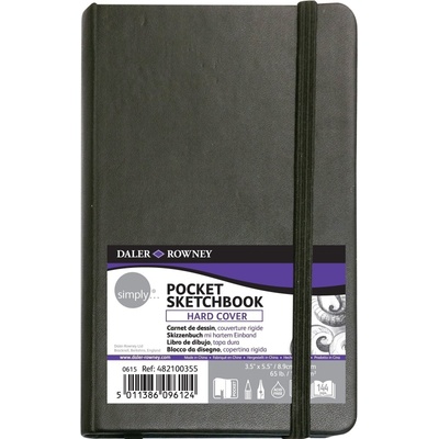 Daler-Rowney Simply Sketchbook Simply Скицник 72 8, 9 x 14 cm 100 g Black (482100355)