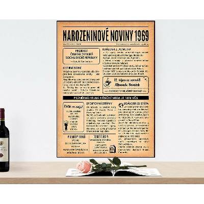 Narozeninové noviny 1969 - jednostranné