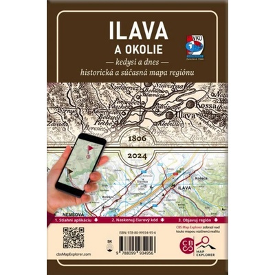 VKÚ Harmanec Porovnávacia mapa Ilava a okolie kedysi a dnes