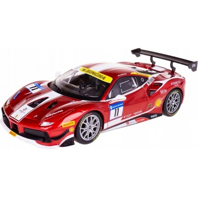 Bburago Ferrari Racing 488 Challenge 2017 červené 1:24