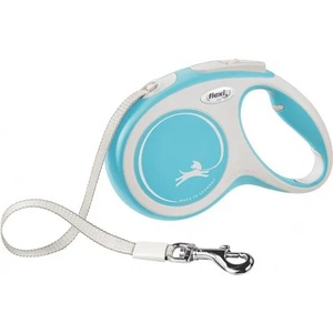 flexi Автоматичен повод Flexi New COMFORT M ЛЕНТА - СВЕТЛО СИНЬО, 5 м за кучета до 25 кг NOBBY Germany 04361