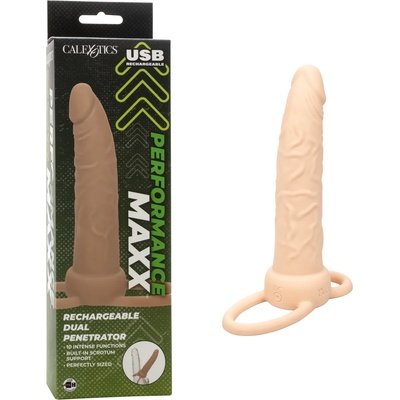 Вибрираща приставка, двойно проникване, 14см. - Dual Penetrator Flesh (D-239412)