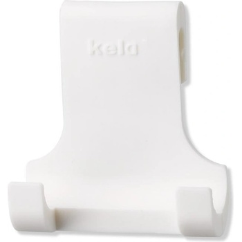 Kela Закачалка kela tim за стъклена врата или параван - бяла (kela 20620)